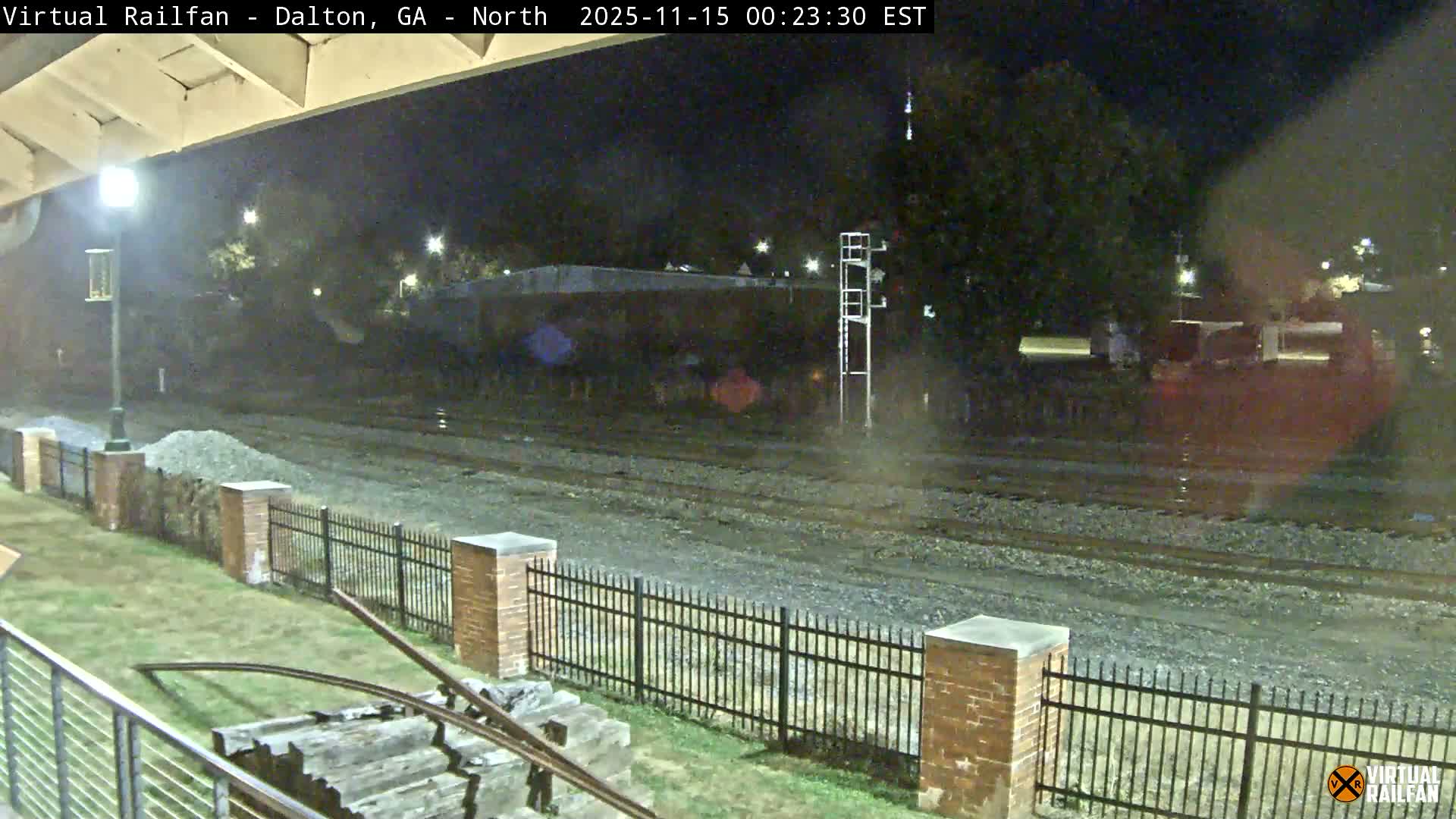 Dalton Railway Road from Dalton freight Depot Live Cam - Dalton, Whitfield, Georgia, USA