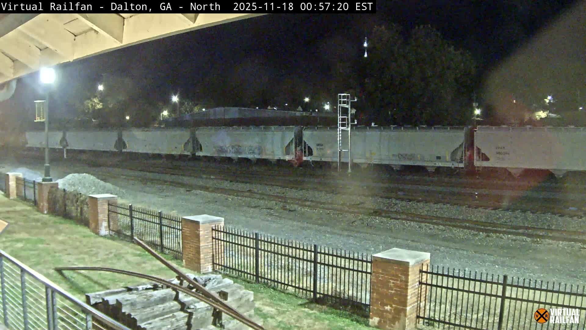 Dalton Railway Road from Dalton freight Depot Live Cam - Dalton, Whitfield, Georgia, USA