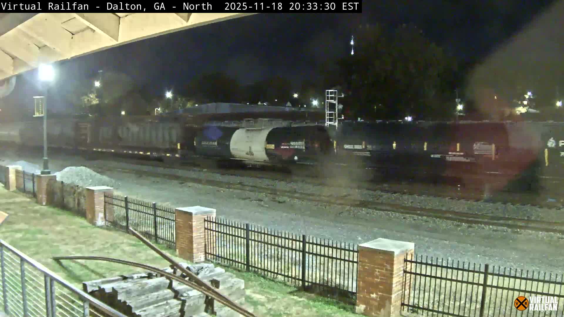 Dalton Railway Road from Dalton freight Depot Live Cam - Dalton, Whitfield, Georgia, USA