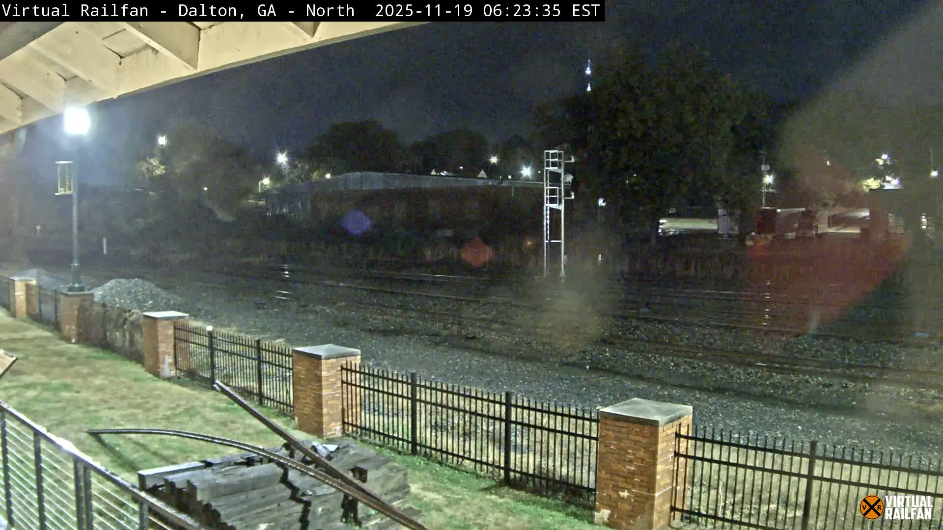 Dalton Railway Road from Dalton freight Depot Live Cam - Dalton, Whitfield, Georgia, USA