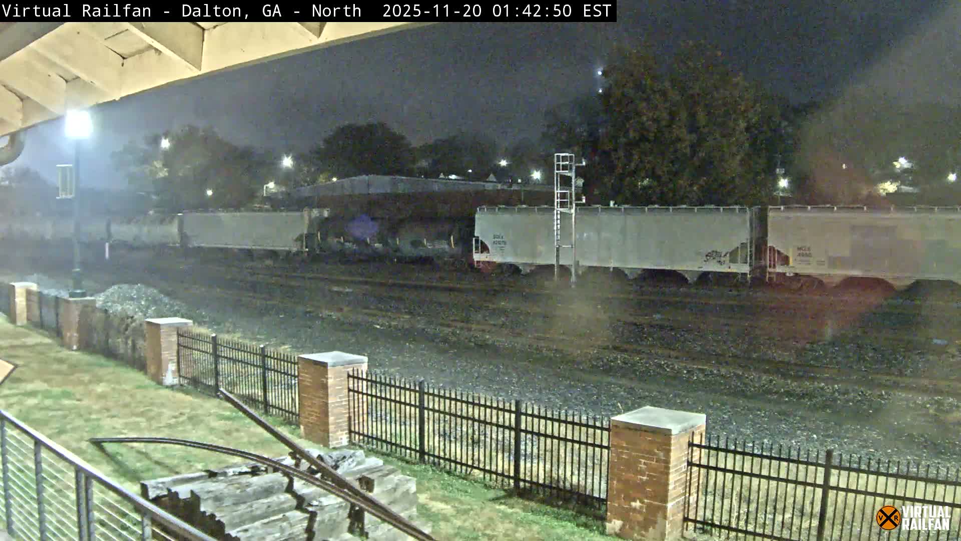 Dalton Railway Road from Dalton freight Depot Live Cam - Dalton, Whitfield, Georgia, USA