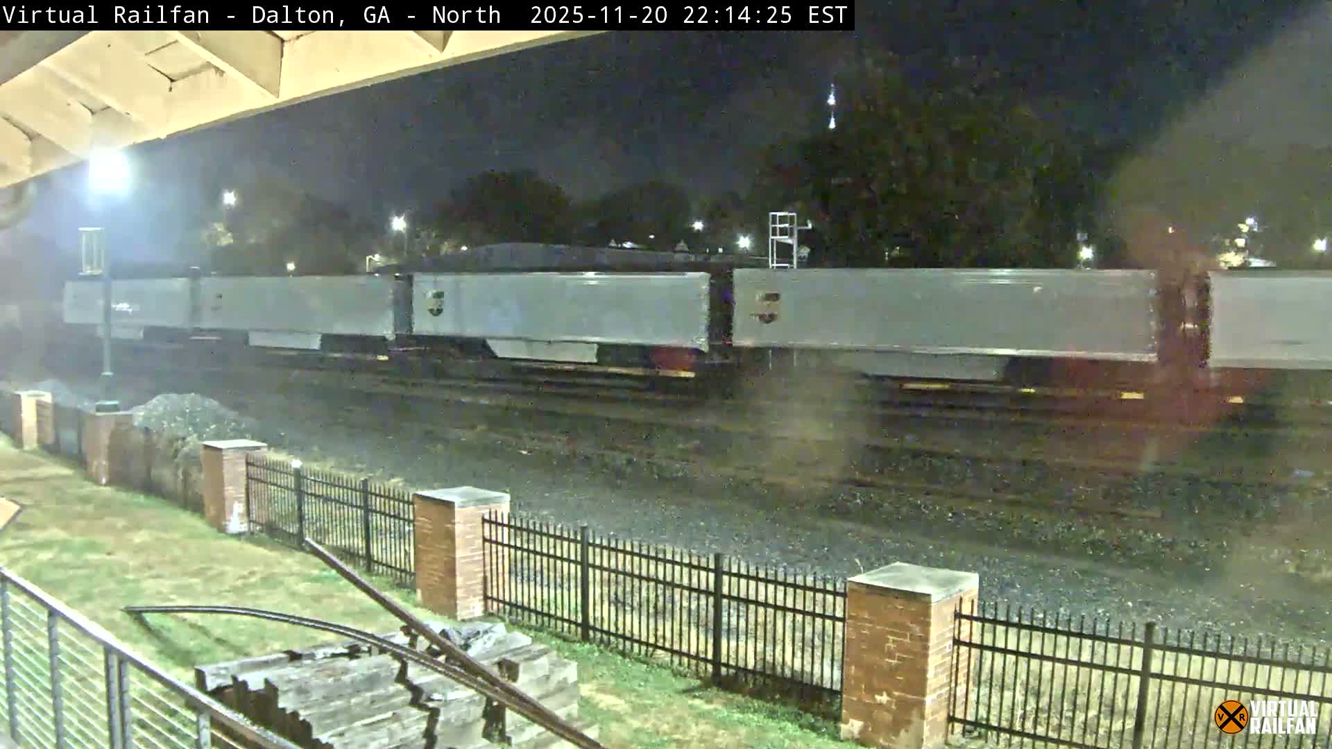 Dalton Railway Road from Dalton freight Depot Live Cam - Dalton, Whitfield, Georgia, USA