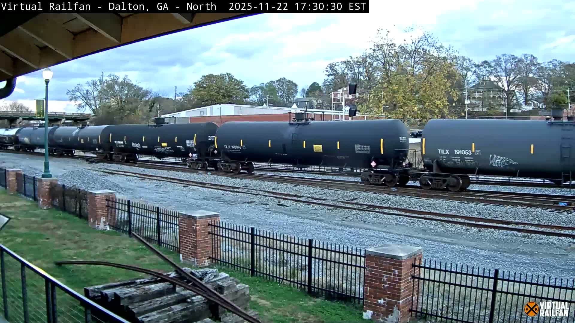 Dalton Railway Road from Dalton freight Depot Live Cam - Dalton, Whitfield, Georgia, USA
