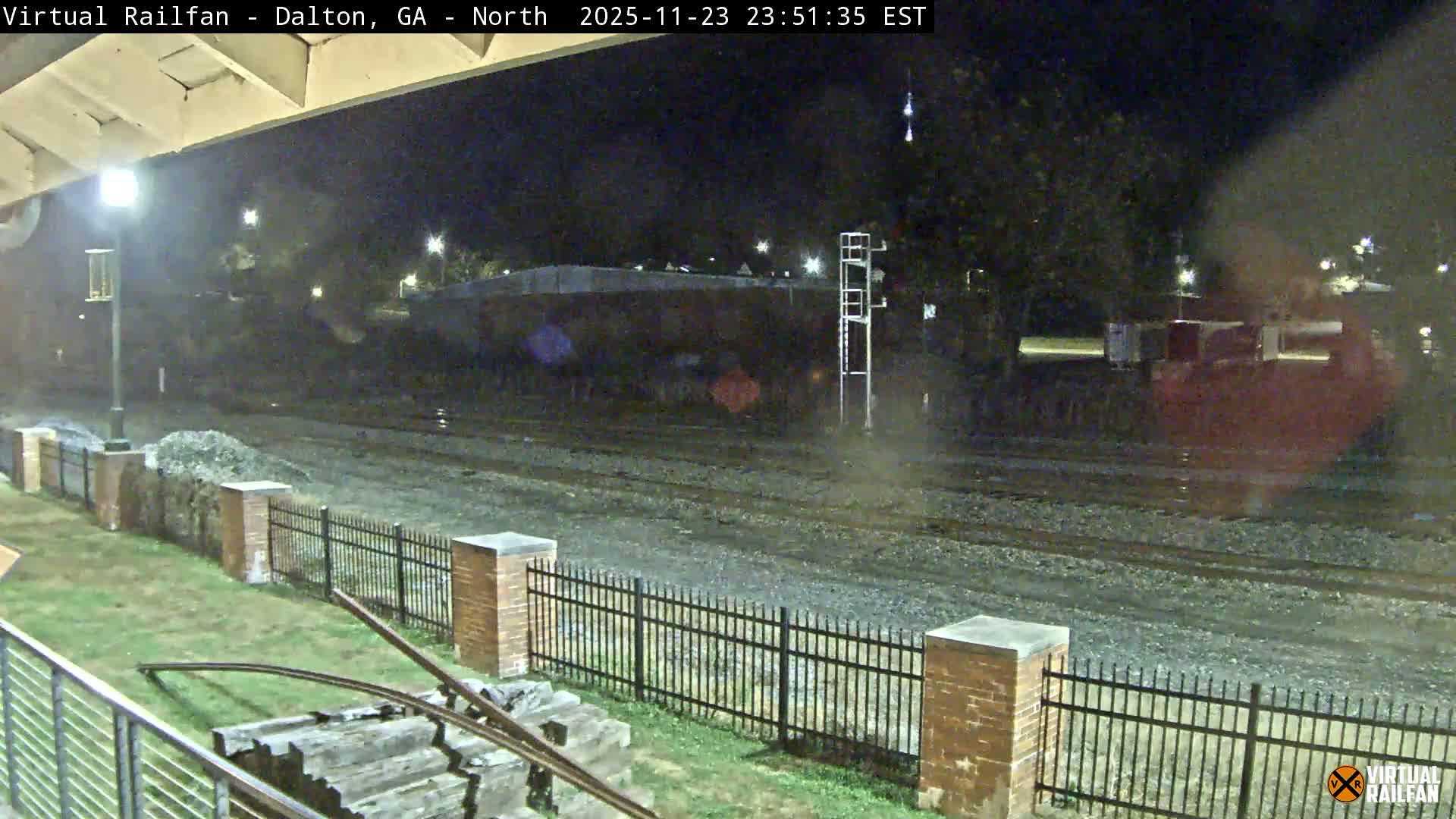 Dalton Railway Road from Dalton freight Depot Live Cam - Dalton, Whitfield, Georgia, USA
