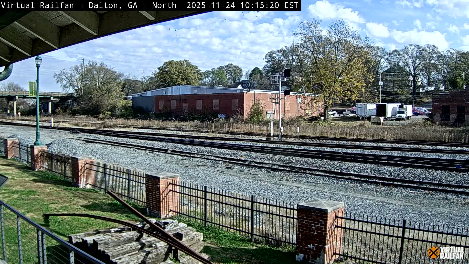 Dalton Railway Road from Dalton freight Depot Live Cam - Dalton, Whitfield, Georgia, USA