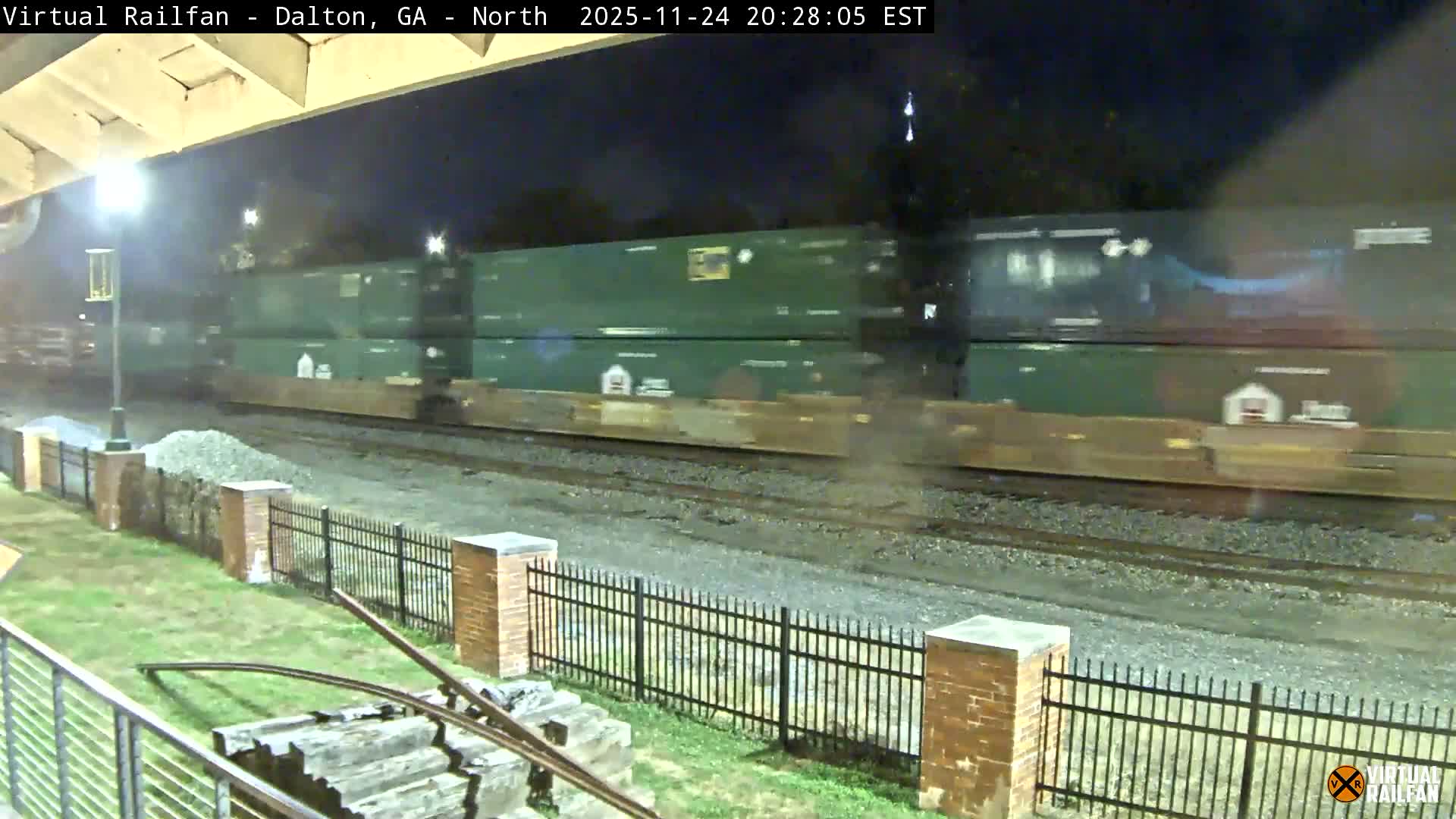 Dalton Railway Road from Dalton freight Depot Live Cam - Dalton, Whitfield, Georgia, USA