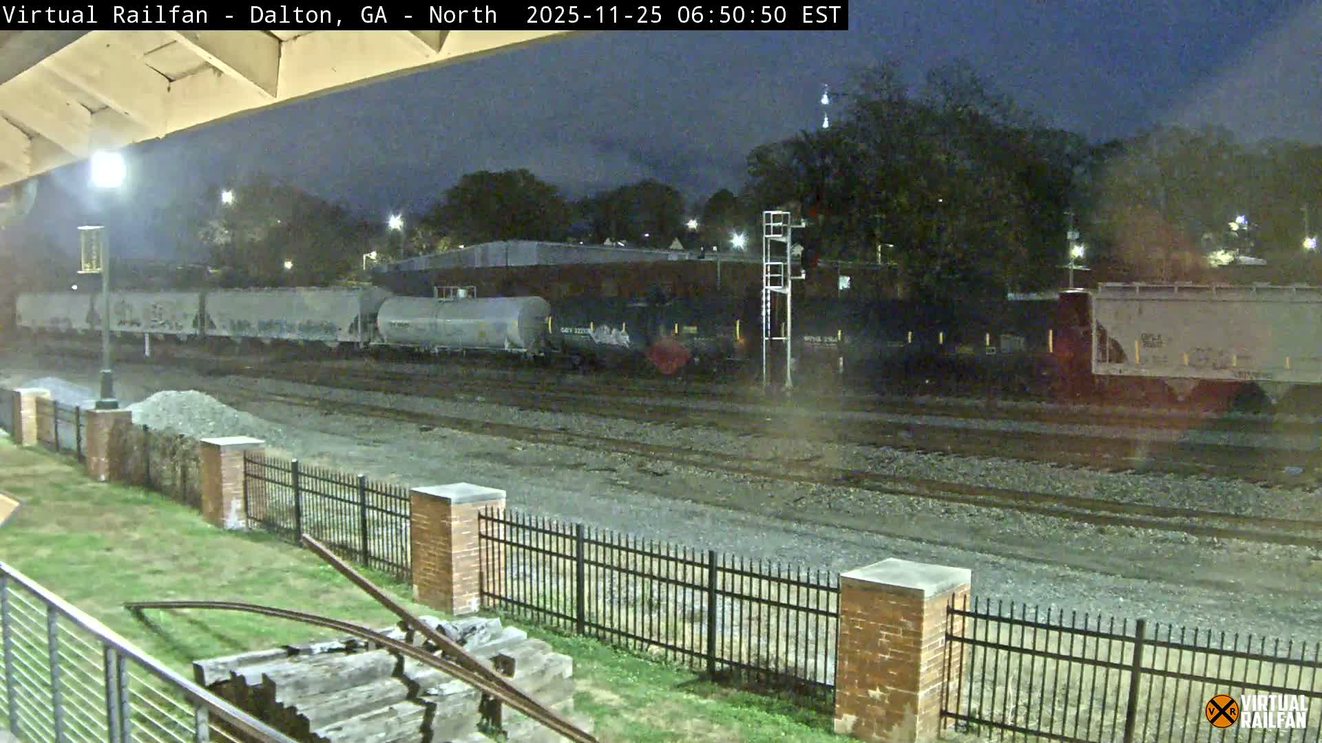 Dalton Railway Road from Dalton freight Depot Live Cam - Dalton, Whitfield, Georgia, USA