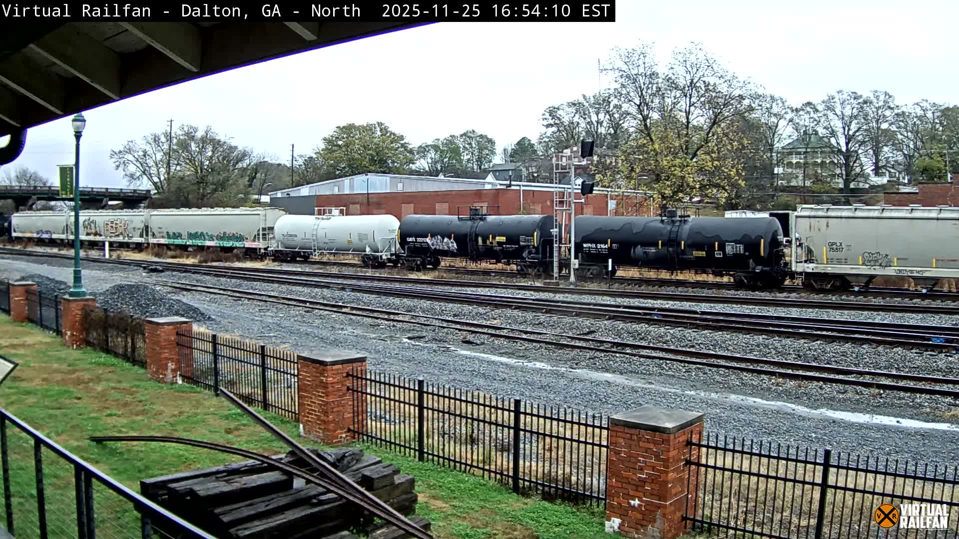 Dalton Railway Road from Dalton freight Depot Live Cam - Dalton, Whitfield, Georgia, USA