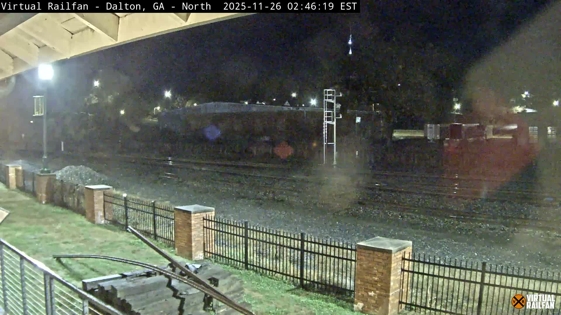 Dalton Railway Road from Dalton freight Depot Live Cam - Dalton, Whitfield, Georgia, USA