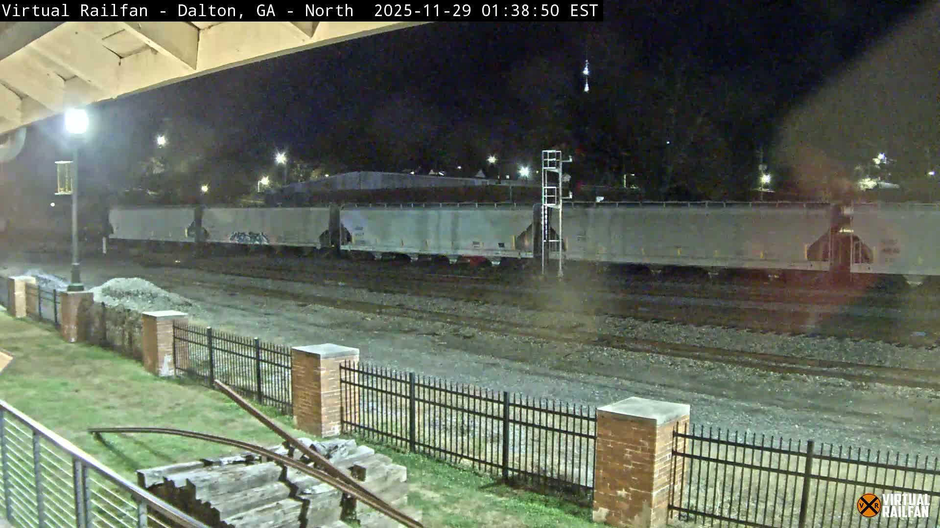 Dalton Railway Road from Dalton freight Depot Live Cam - Dalton, Whitfield, Georgia, USA