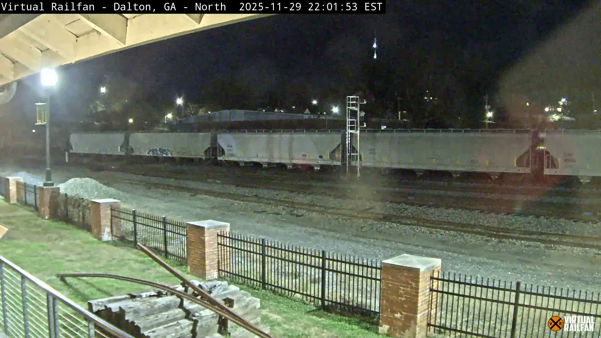 Dalton Railway Road from Dalton freight Depot Live Cam - Dalton, Whitfield, Georgia, USA