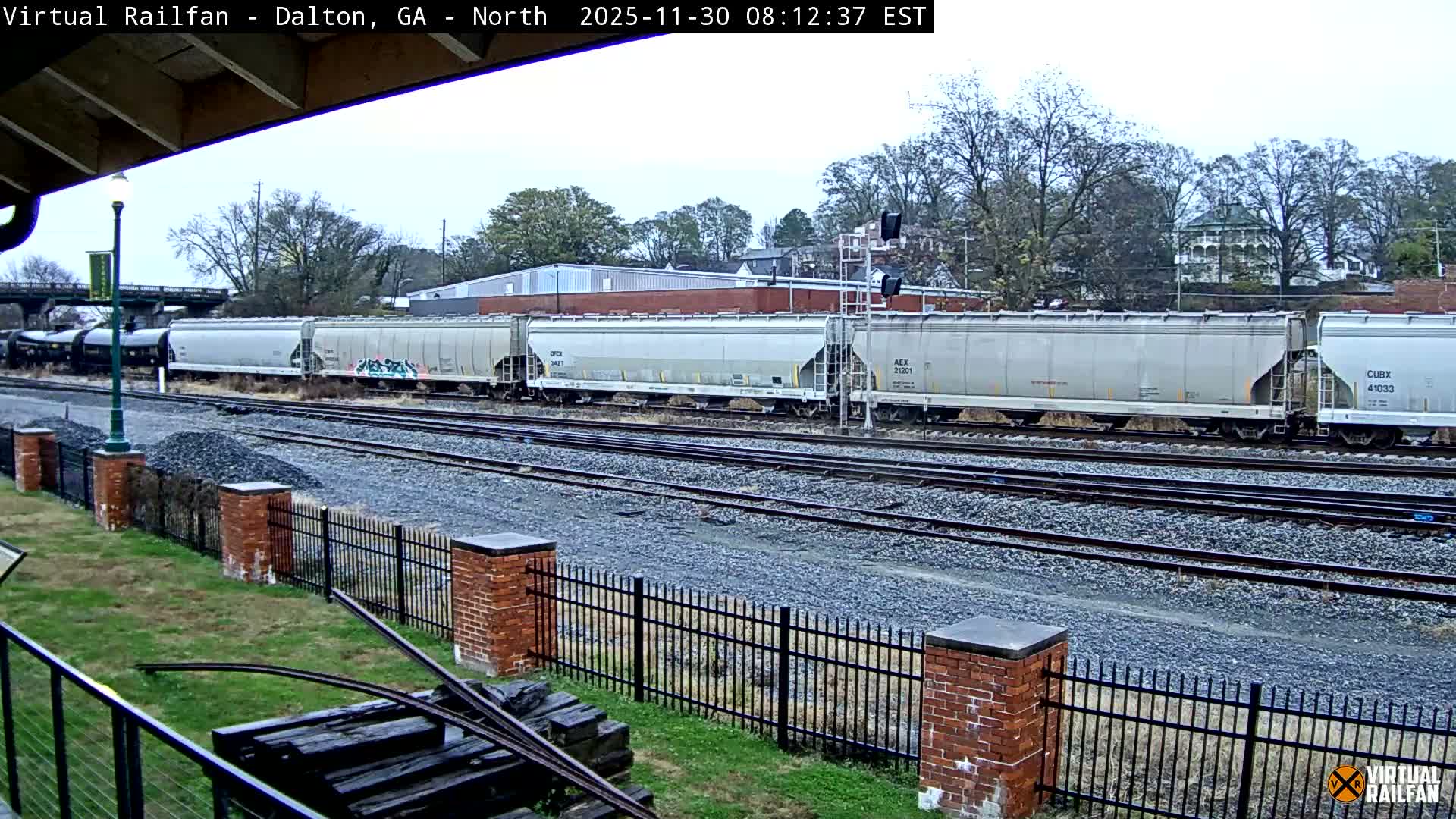 Dalton Railway Road from Dalton freight Depot Live Cam - Dalton, Whitfield, Georgia, USA