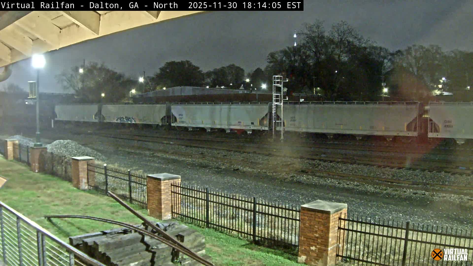 Dalton Railway Road from Dalton freight Depot Live Cam - Dalton, Whitfield, Georgia, USA