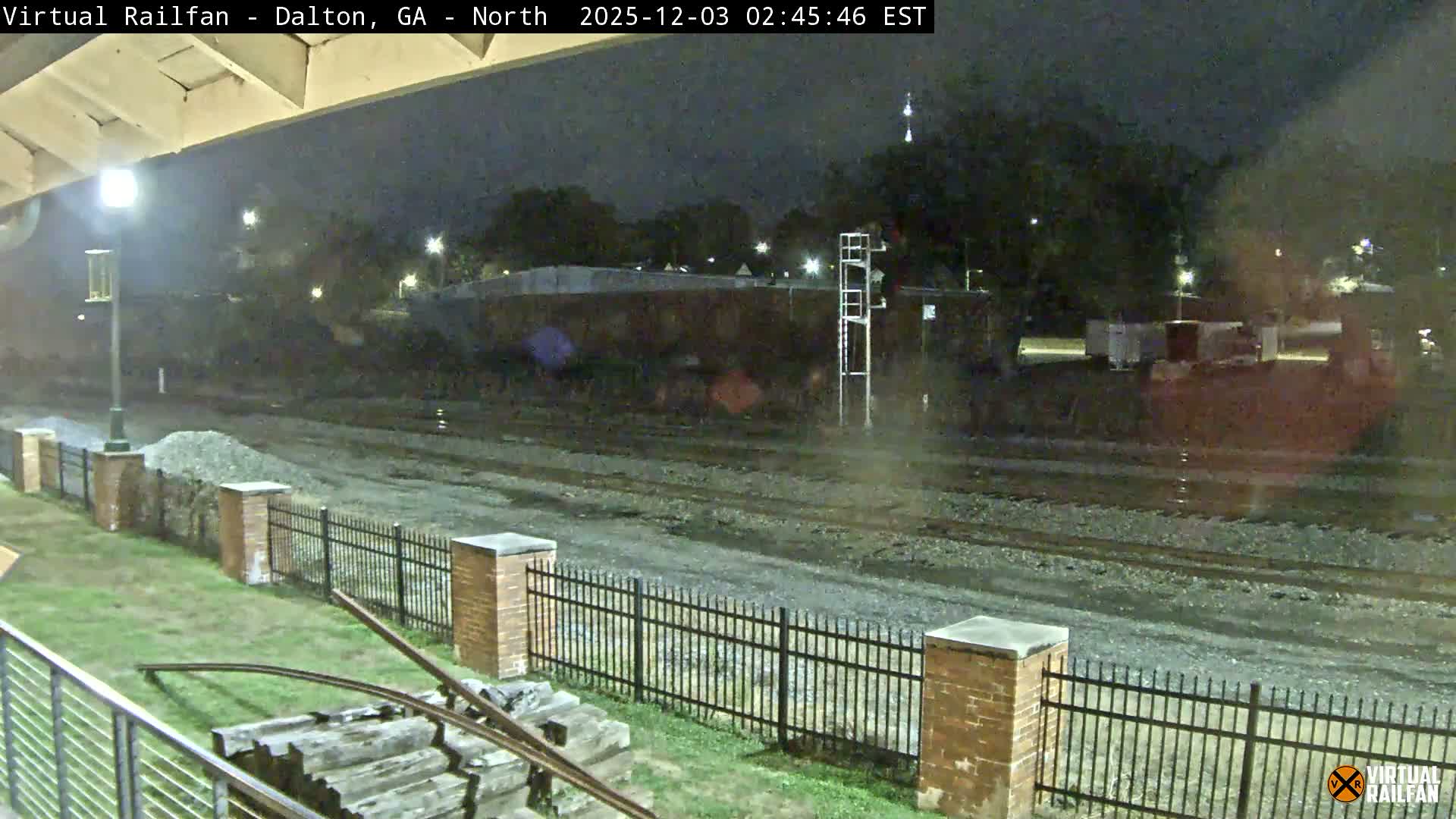 Dalton Railway Road from Dalton freight Depot Live Cam - Dalton, Whitfield, Georgia, USA