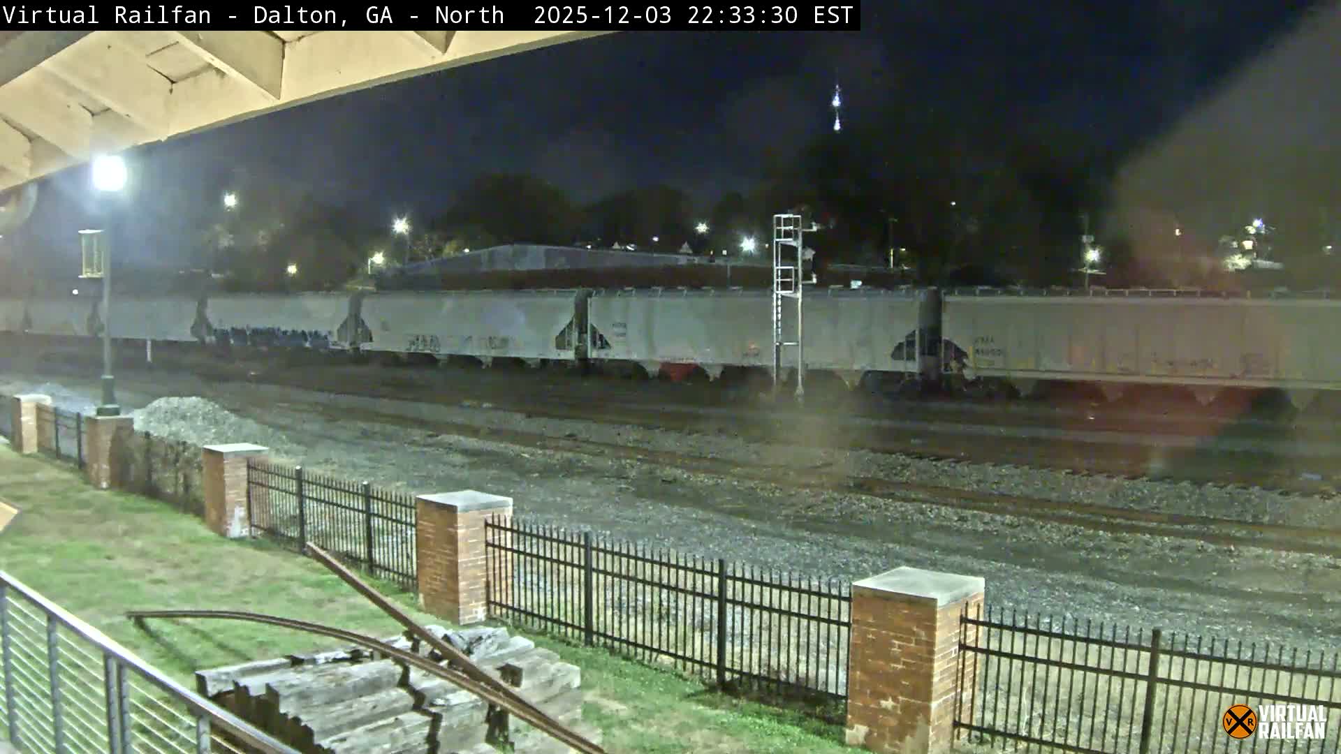 Dalton Railway Road from Dalton freight Depot Live Cam - Dalton, Whitfield, Georgia, USA