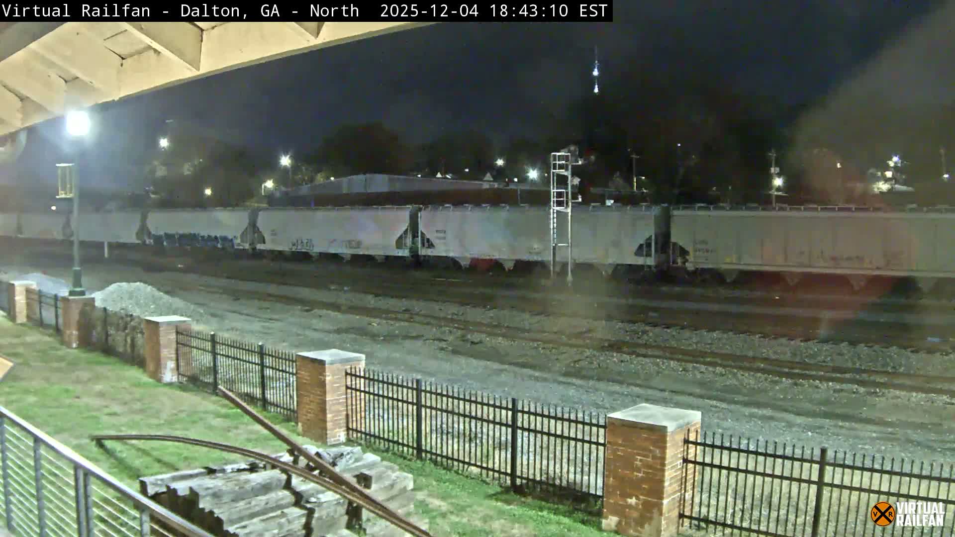 Dalton Railway Road from Dalton freight Depot Live Cam - Dalton, Whitfield, Georgia, USA