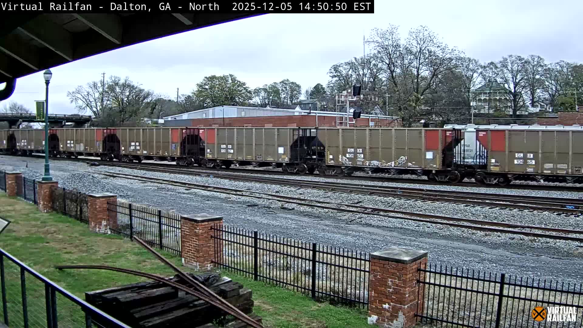 Dalton Railway Road from Dalton freight Depot Live Cam - Dalton, Whitfield, Georgia, USA