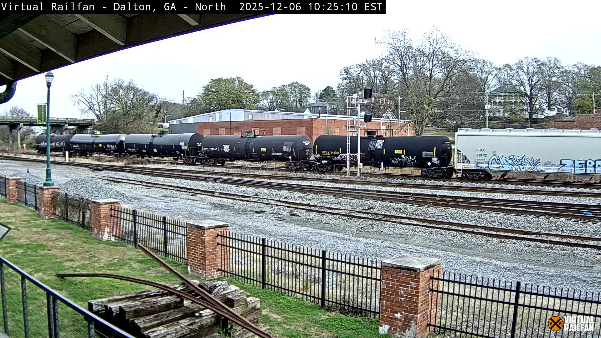 Dalton Railway Road from Dalton freight Depot Live Cam - Dalton, Whitfield, Georgia, USA