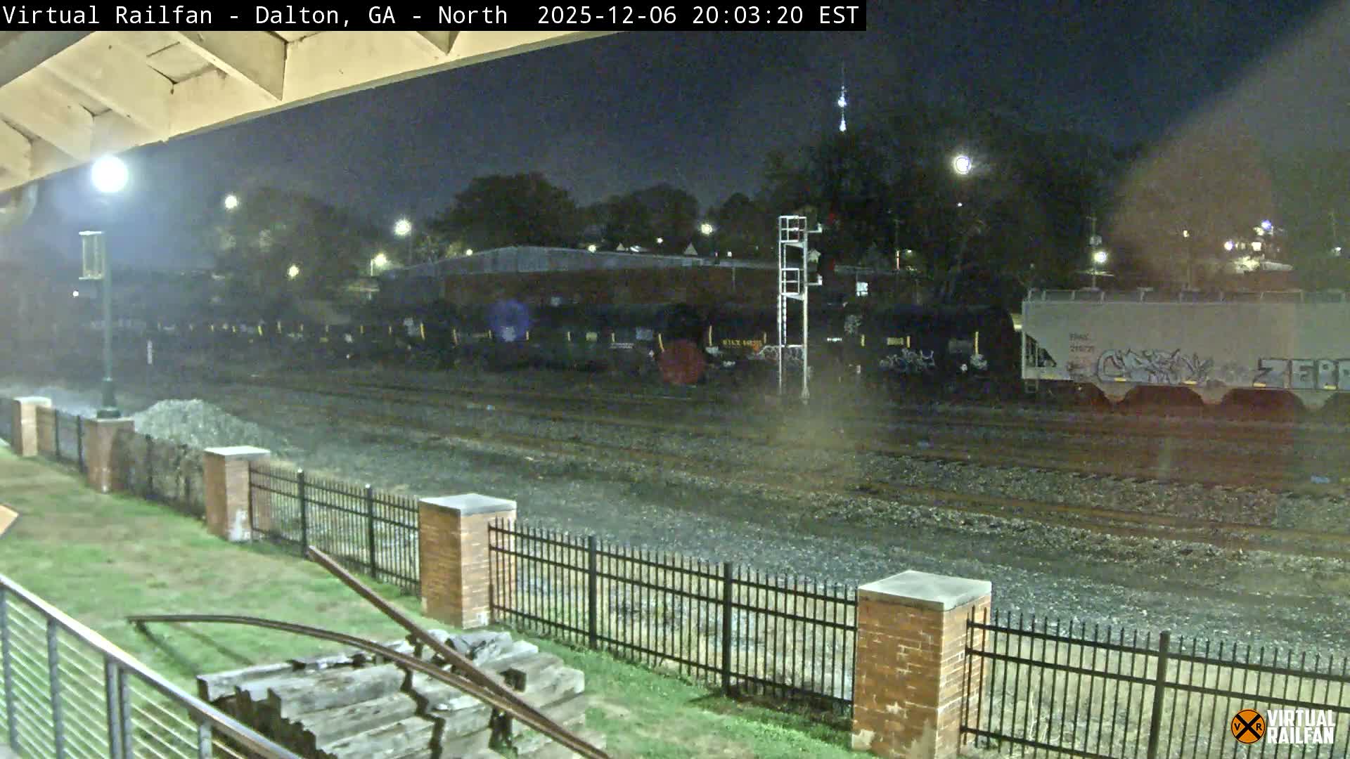 Dalton Railway Road from Dalton freight Depot Live Cam - Dalton, Whitfield, Georgia, USA
