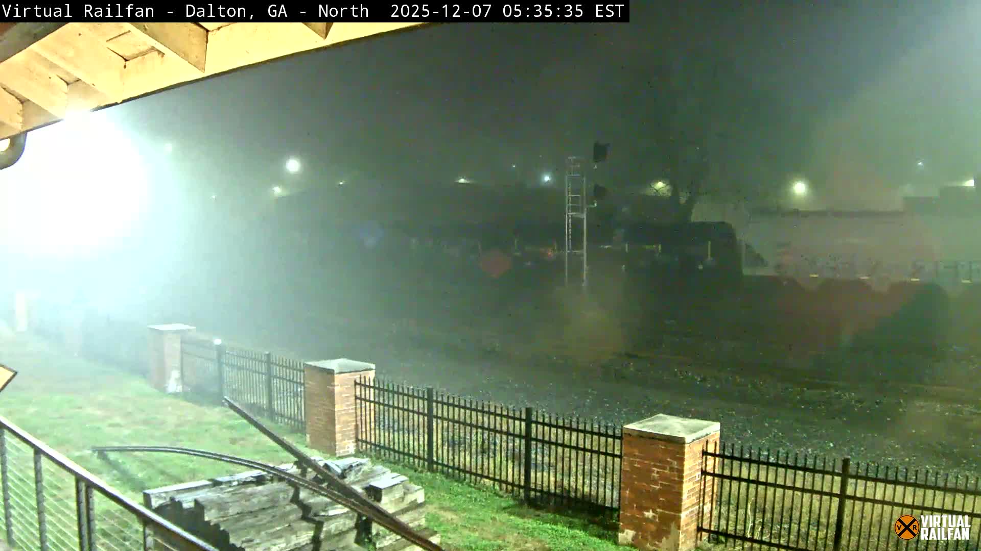 Dalton Railway Road from Dalton freight Depot Live Cam - Dalton, Whitfield, Georgia, USA