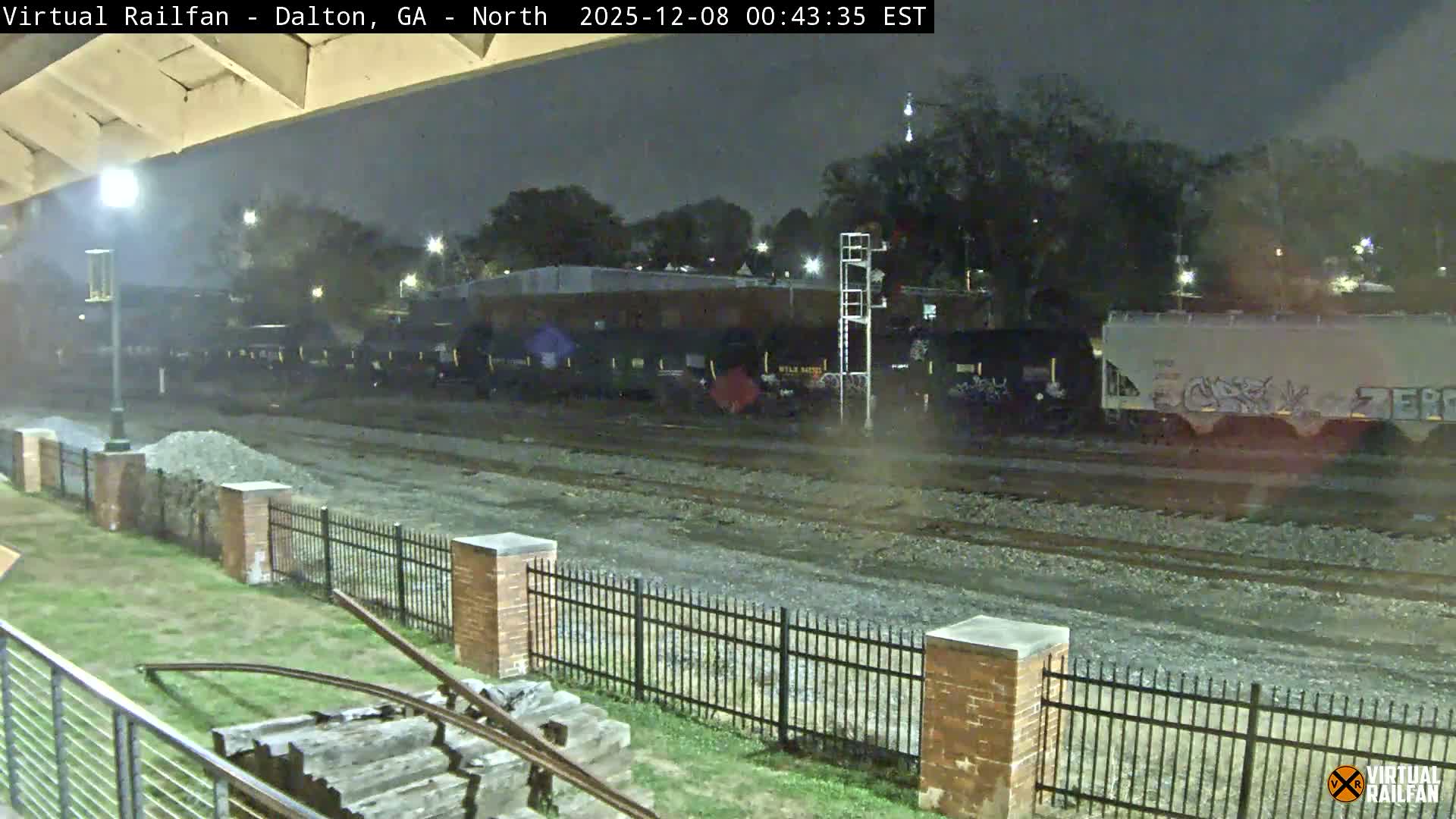 Dalton Railway Road from Dalton freight Depot Live Cam - Dalton, Whitfield, Georgia, USA