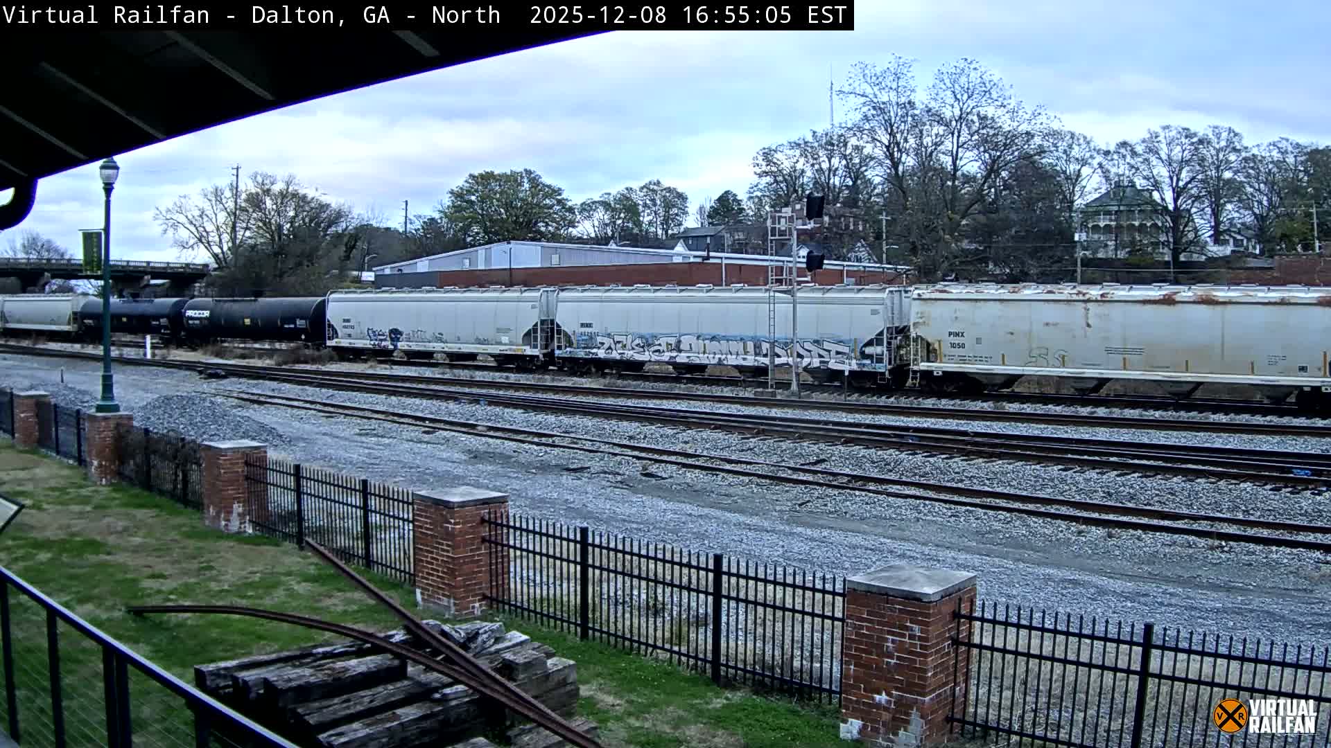 Dalton Railway Road from Dalton freight Depot Live Cam - Dalton, Whitfield, Georgia, USA