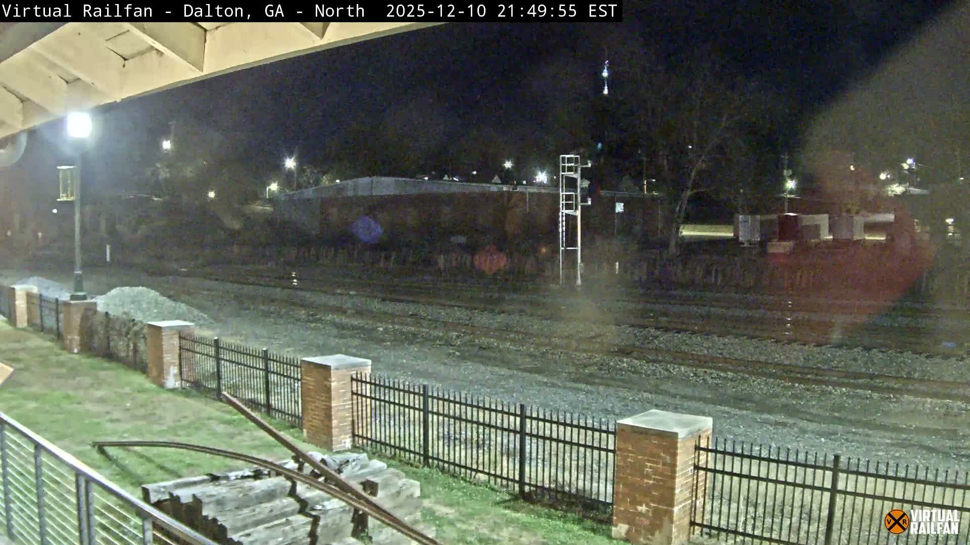 Dalton Railway Road from Dalton freight Depot Live Cam - Dalton, Whitfield, Georgia, USA