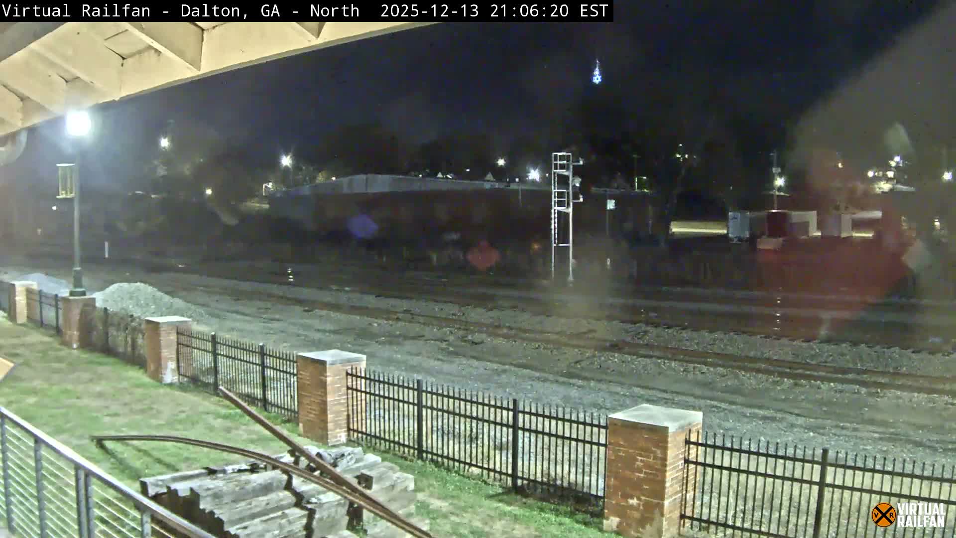 Dalton Railway Road from Dalton freight Depot Live Cam - Dalton, Whitfield, Georgia, USA