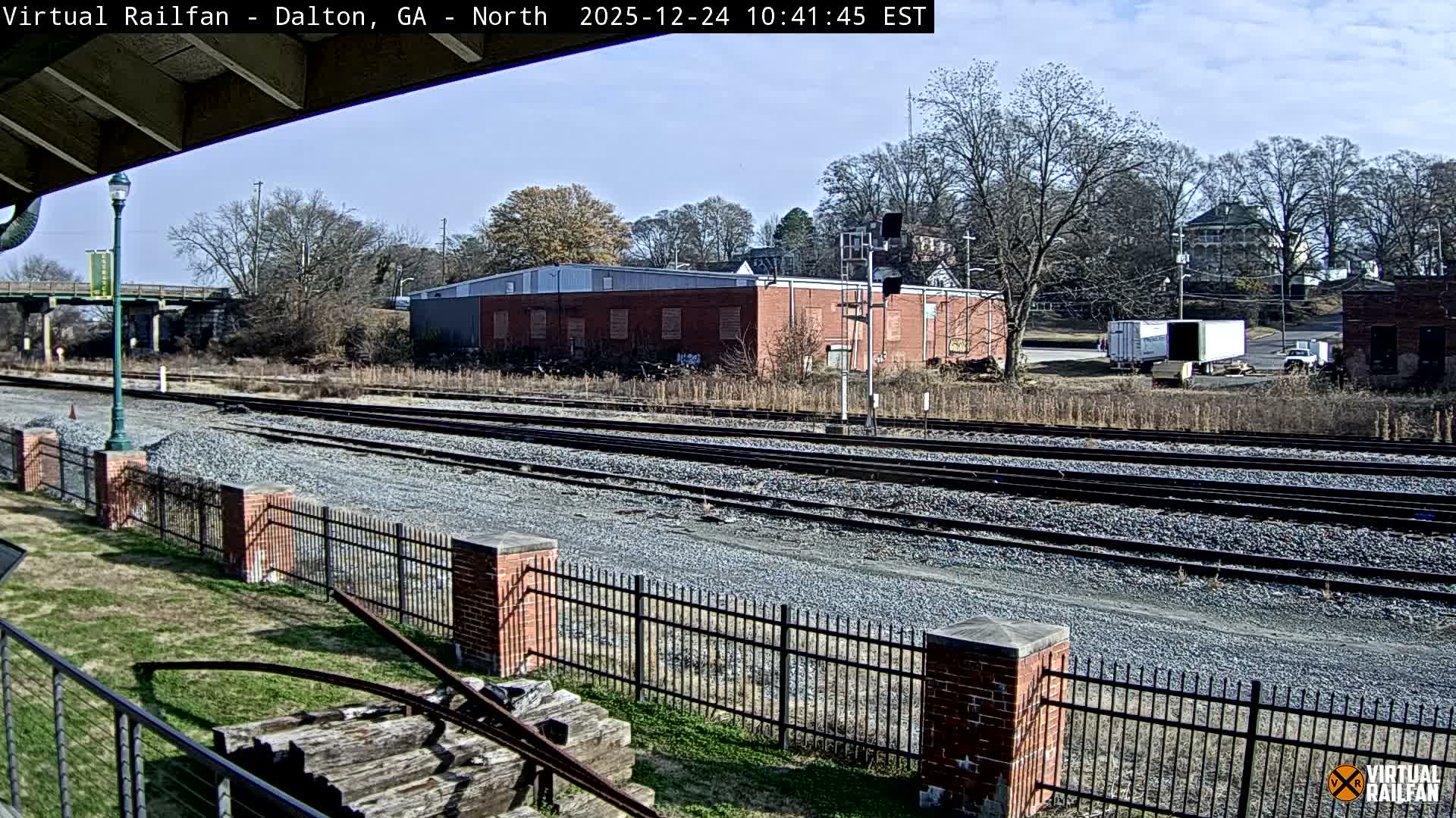 Dalton Railway Road from Dalton freight Depot Live Cam - Dalton, Whitfield, Georgia, USA