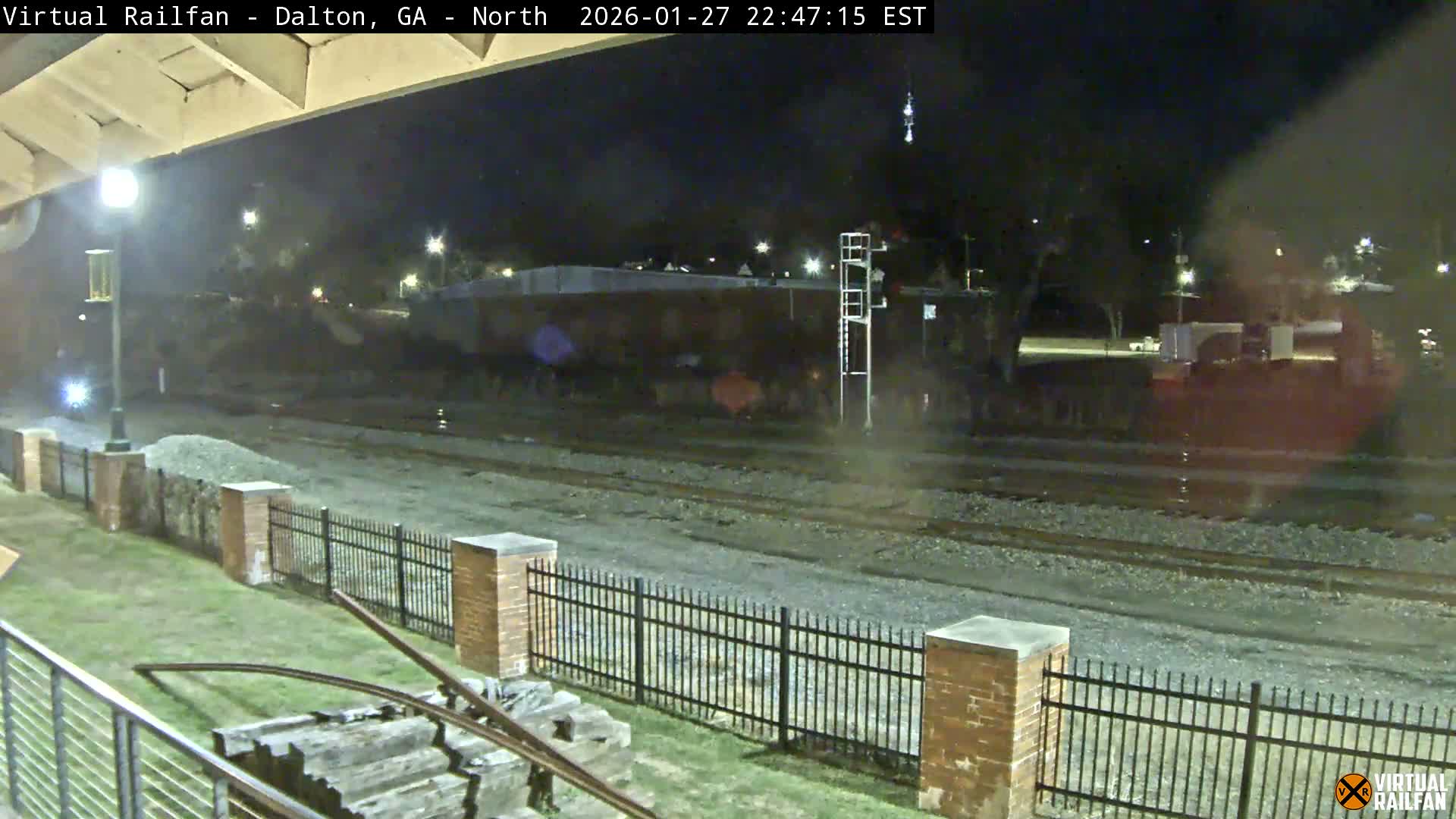 Dalton Railway Road from Dalton freight Depot Live Cam - Dalton, Whitfield, Georgia, USA