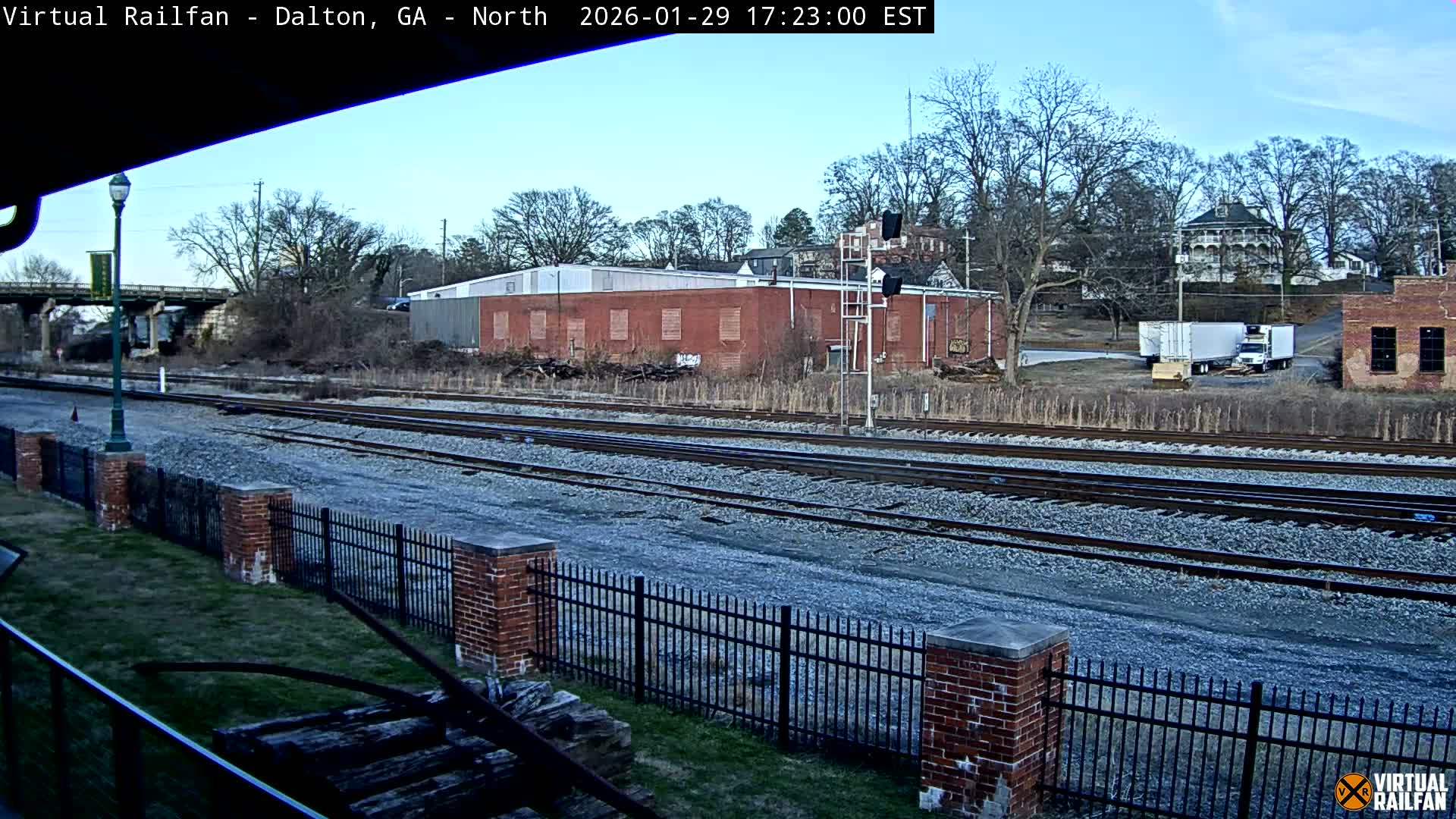 Dalton Railway Road from Dalton freight Depot Live Cam - Dalton, Whitfield, Georgia, USA