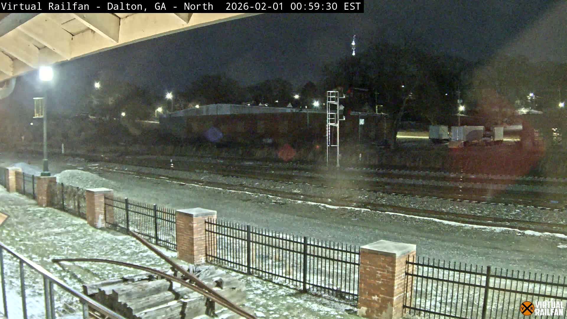 Dalton Railway Road from Dalton freight Depot Live Cam - Dalton, Whitfield, Georgia, USA