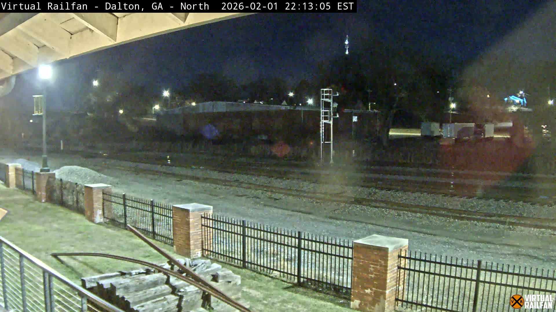 Dalton Railway Road from Dalton freight Depot Live Cam - Dalton, Whitfield, Georgia, USA
