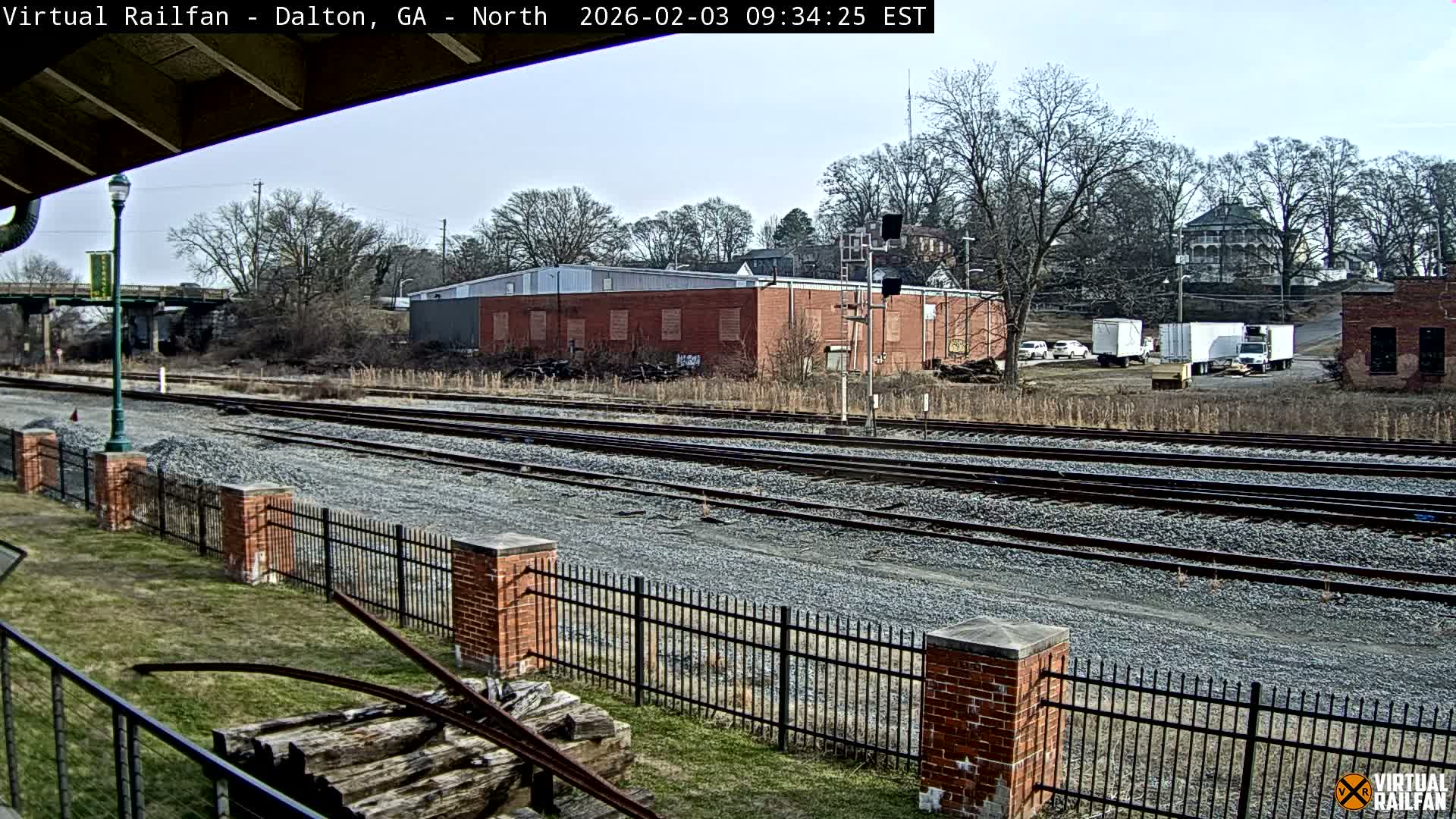 Dalton Railway Road from Dalton freight Depot Live Cam - Dalton, Whitfield, Georgia, USA