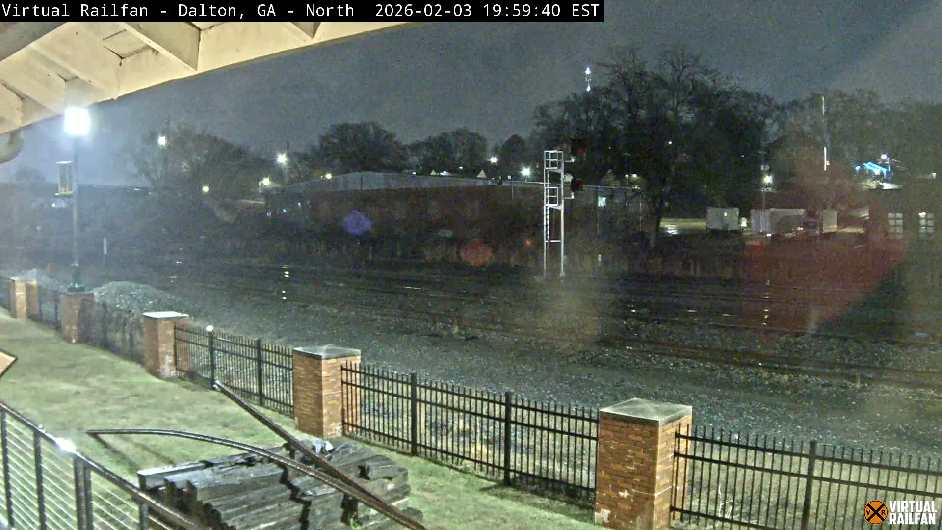 Dalton Railway Road from Dalton freight Depot Live Cam - Dalton, Whitfield, Georgia, USA