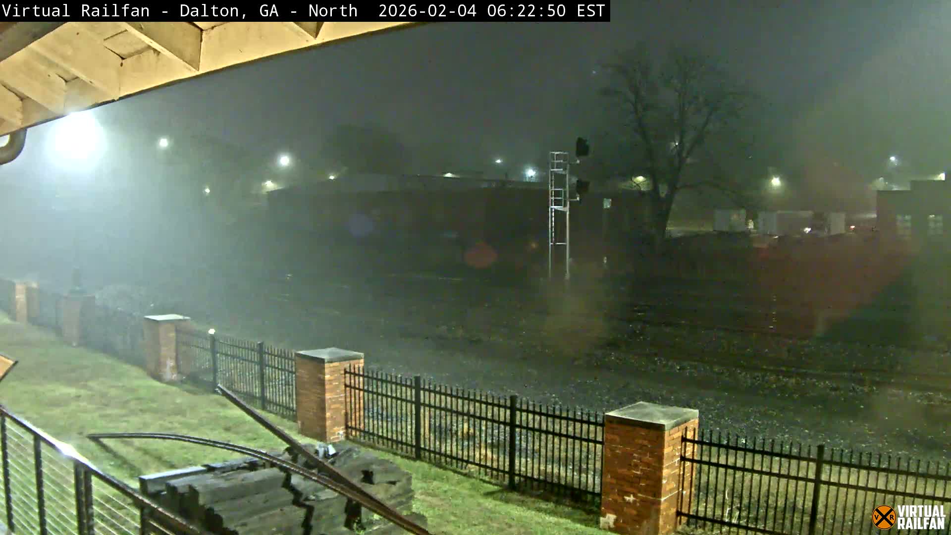 Dalton Railway Road from Dalton freight Depot Live Cam - Dalton, Whitfield, Georgia, USA