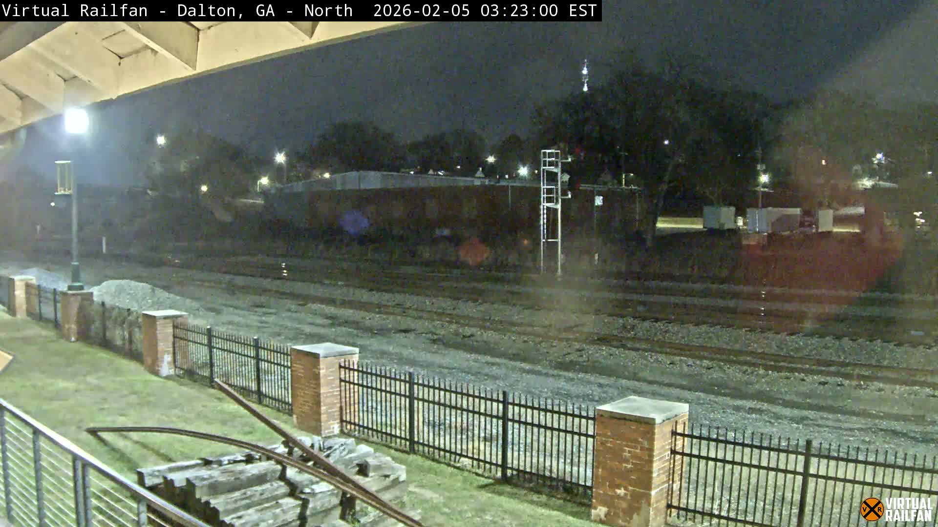 Dalton Railway Road from Dalton freight Depot Live Cam - Dalton, Whitfield, Georgia, USA
