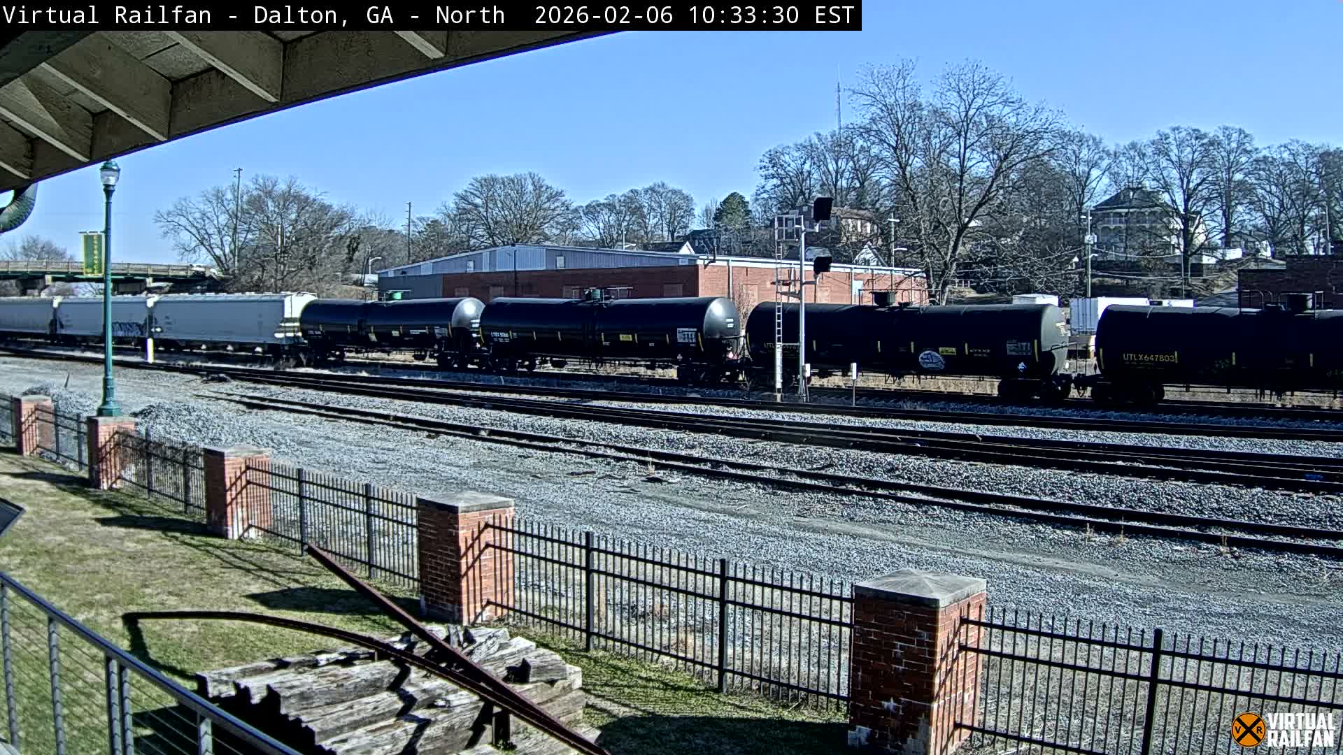 Dalton Railway Road from Dalton freight Depot Live Cam - Dalton, Whitfield, Georgia, USA