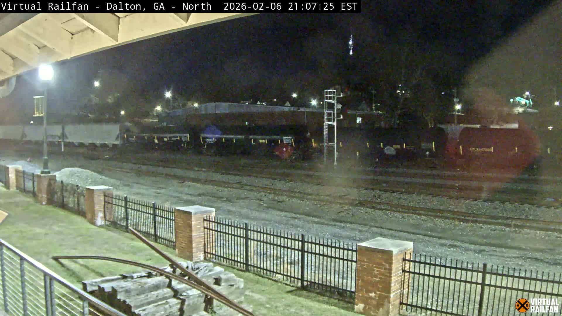 Dalton Railway Road from Dalton freight Depot Live Cam - Dalton, Whitfield, Georgia, USA