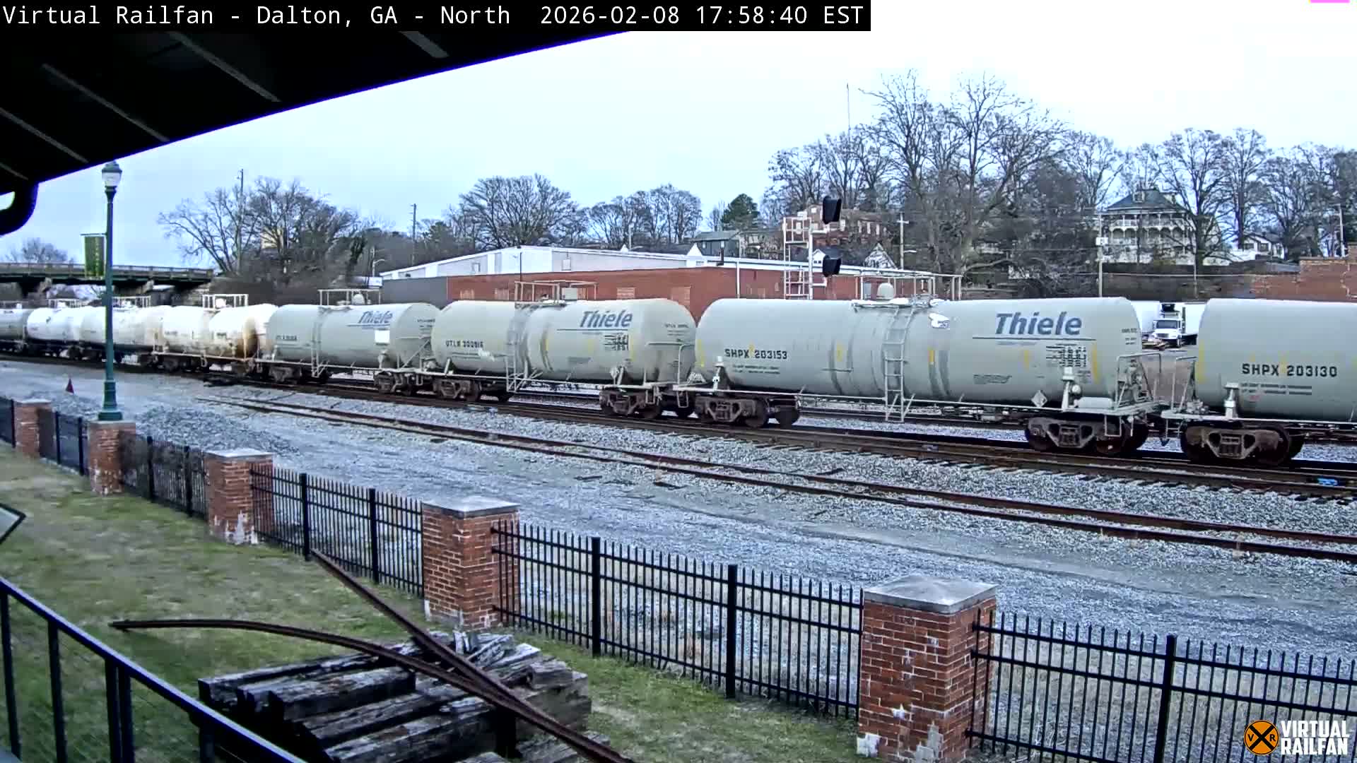 Dalton Railway Road from Dalton freight Depot Live Cam - Dalton, Whitfield, Georgia, USA