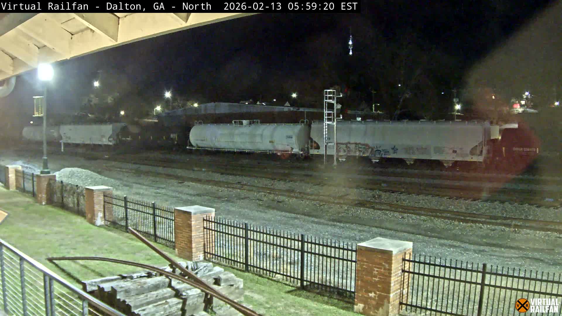 Dalton Railway Road from Dalton freight Depot Live Cam - Dalton, Whitfield, Georgia, USA
