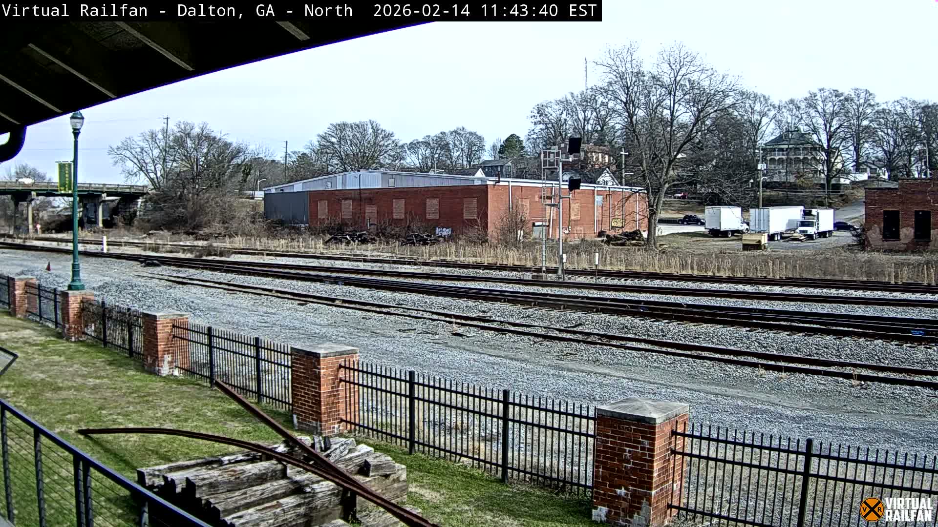 Dalton Railway Road from Dalton freight Depot Live Cam - Dalton, Whitfield, Georgia, USA