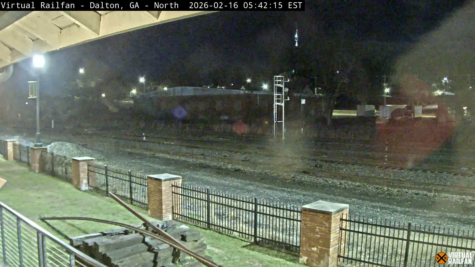 Dalton Railway Road from Dalton freight Depot Live Cam - Dalton, Whitfield, Georgia, USA