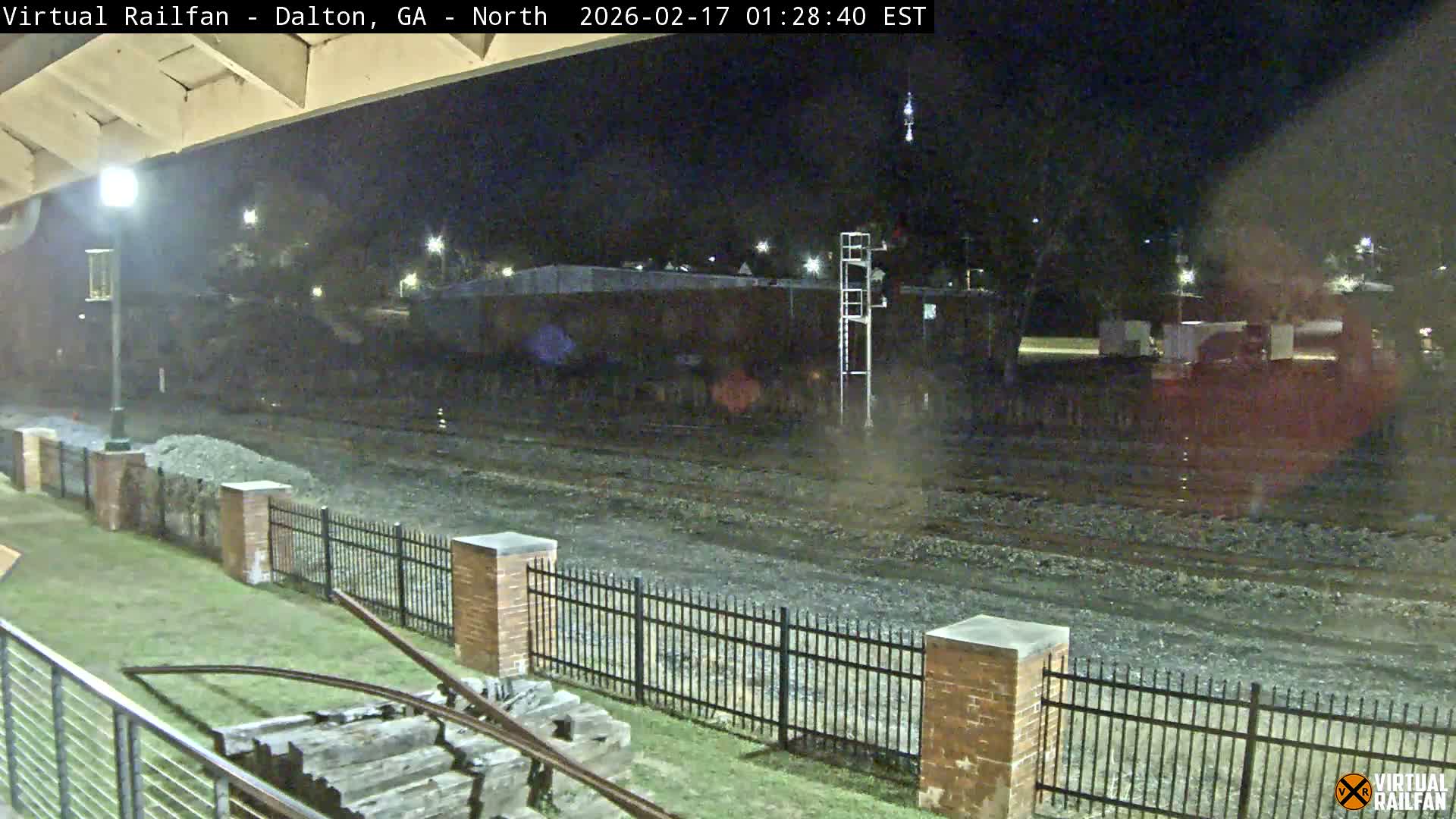 Dalton Railway Road from Dalton freight Depot Live Cam - Dalton, Whitfield, Georgia, USA