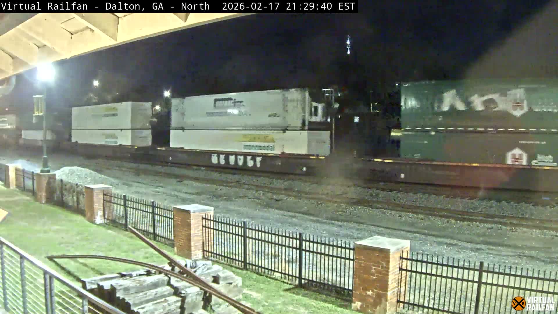 Dalton Railway Road from Dalton freight Depot Live Cam - Dalton, Whitfield, Georgia, USA
