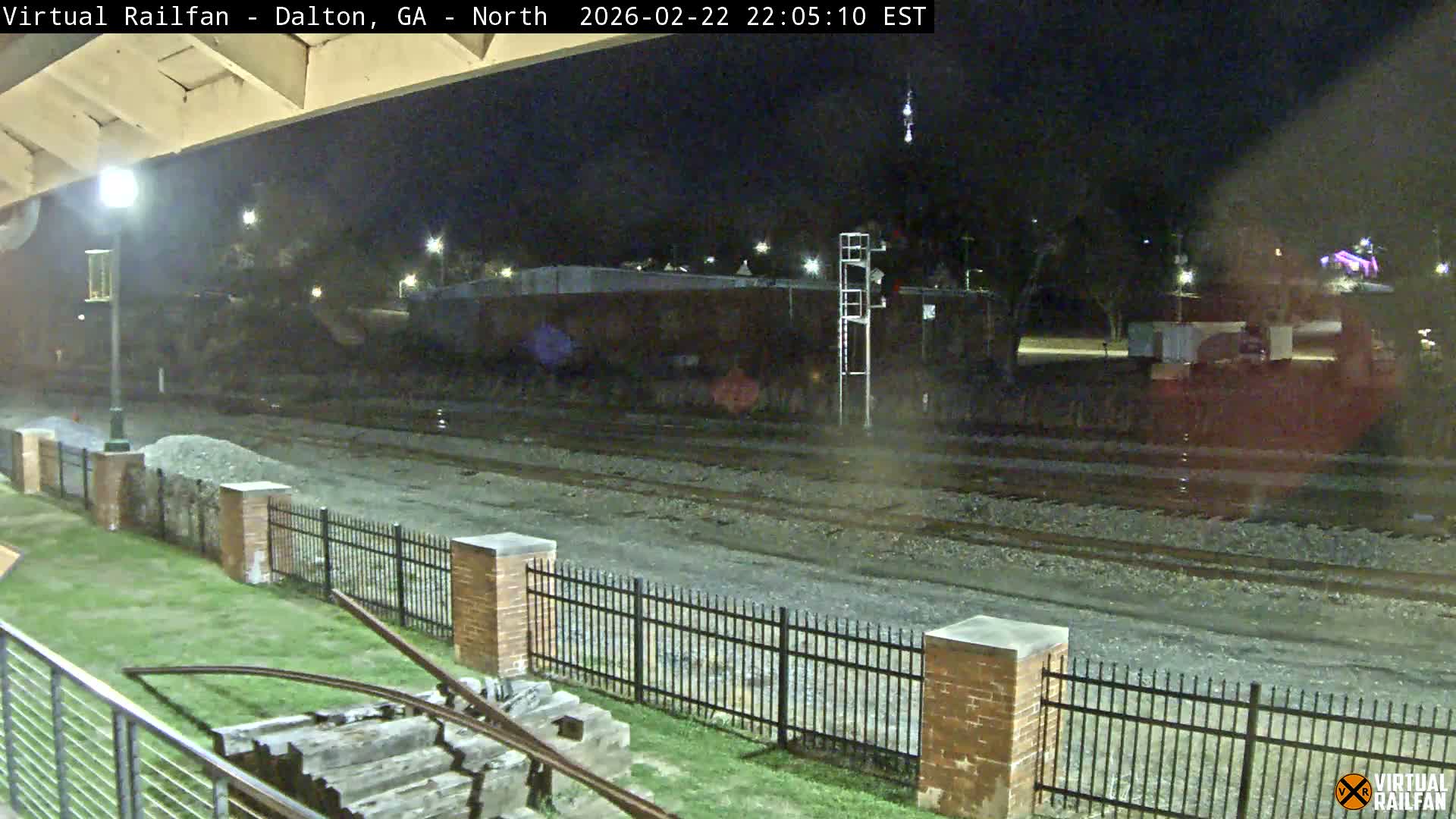 Dalton Railway Road from Dalton freight Depot Live Cam - Dalton, Whitfield, Georgia, USA