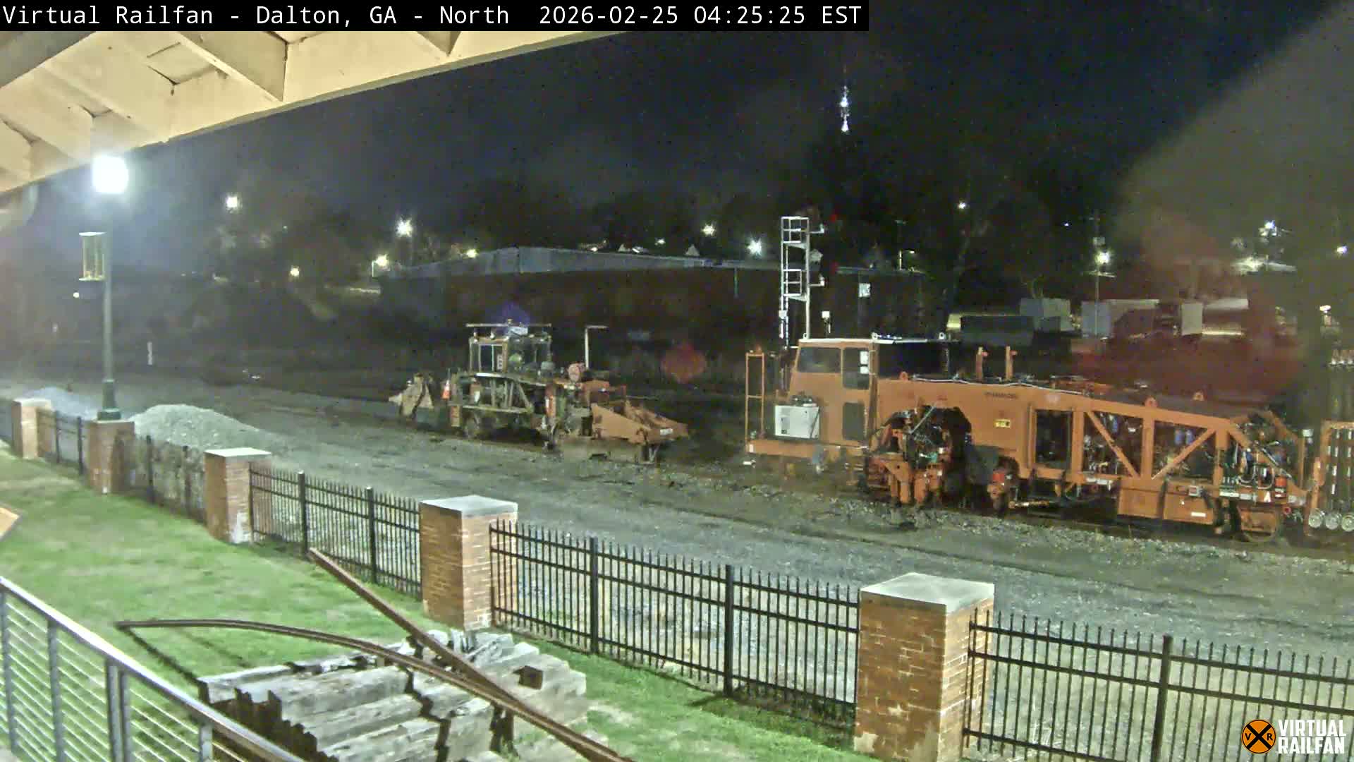 Dalton Railway Road from Dalton freight Depot Live Cam - Dalton, Whitfield, Georgia, USA