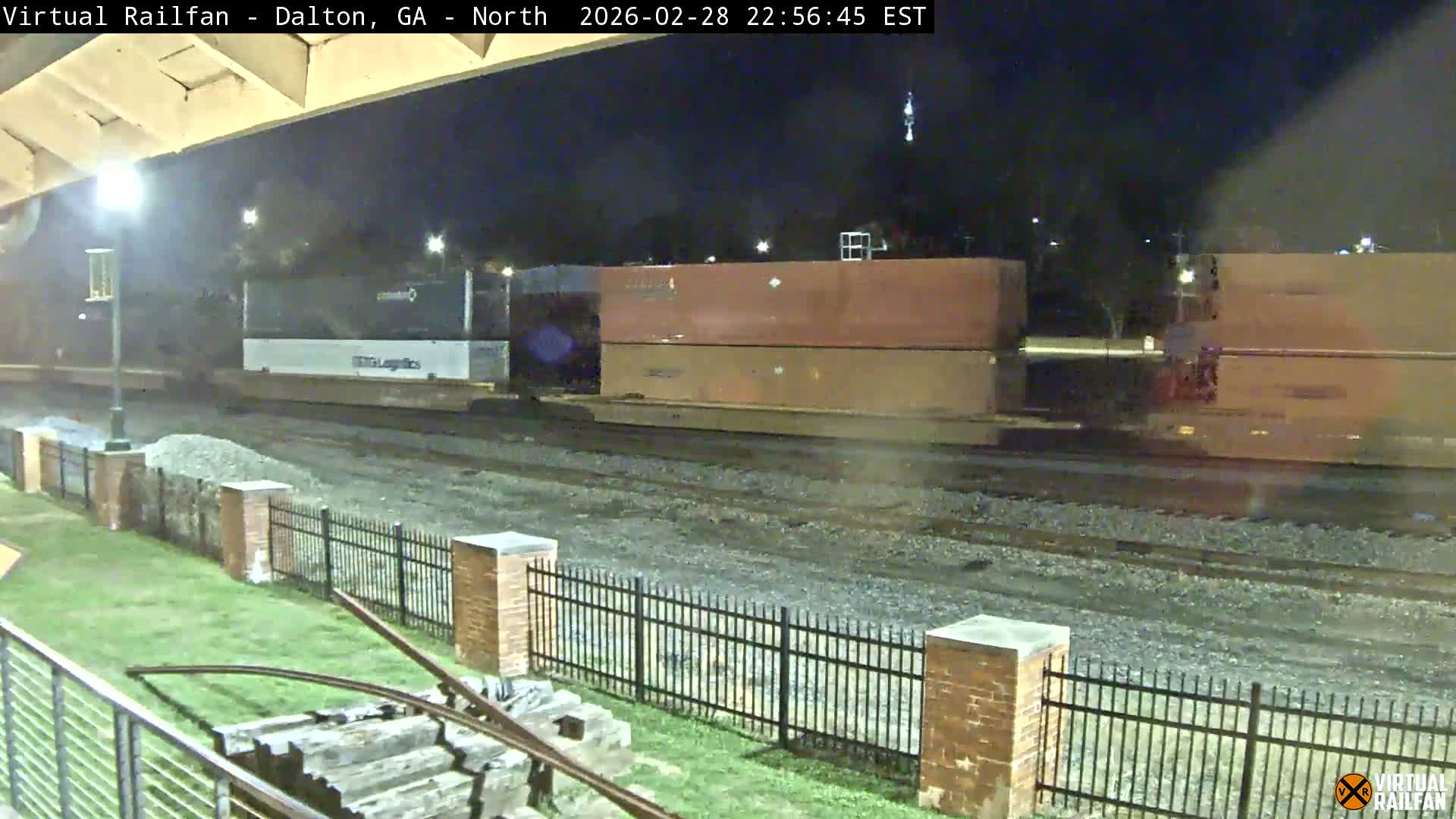 Dalton Railway Road from Dalton freight Depot Live Cam - Dalton, Whitfield, Georgia, USA