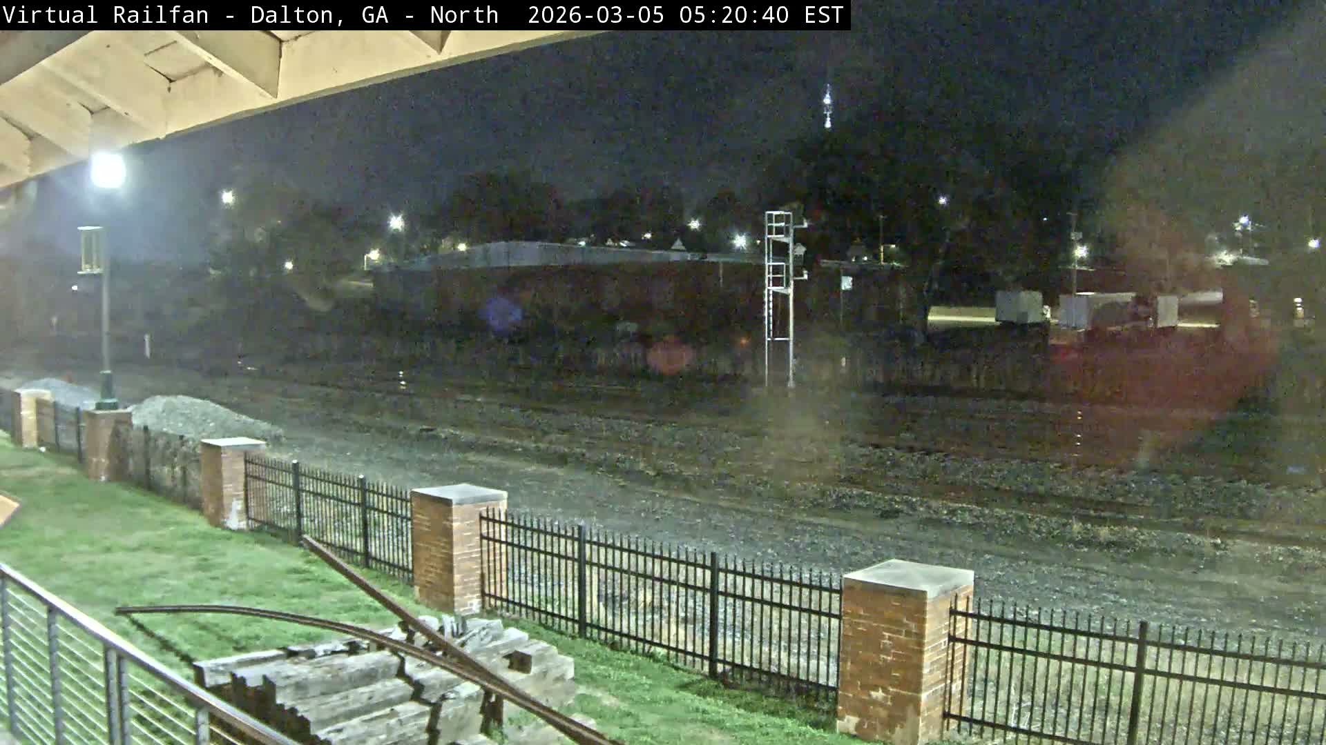 Dalton Railway Road from Dalton freight Depot Live Cam - Dalton, Whitfield, Georgia, USA