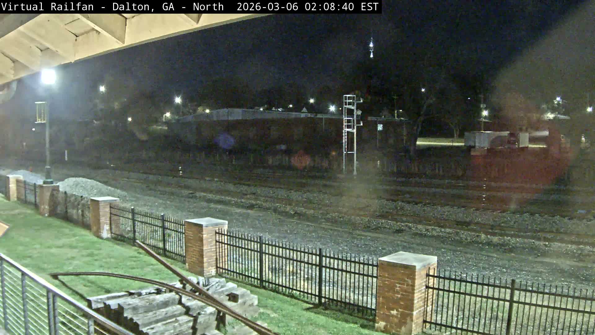 Dalton Railway Road from Dalton freight Depot Live Cam - Dalton, Whitfield, Georgia, USA
